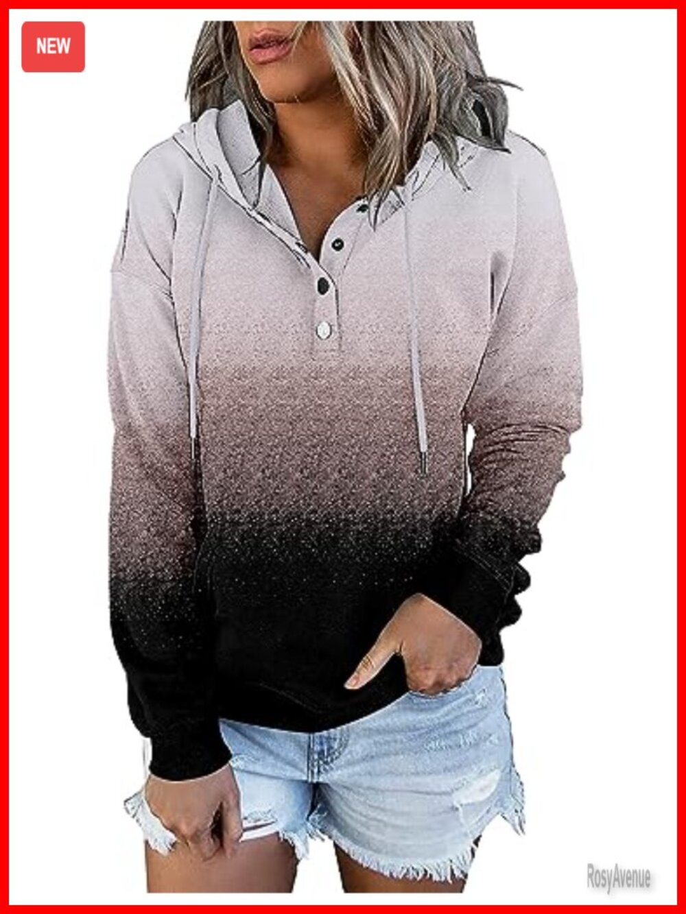 Womens Lightweight Half Zip Hoodie Sweatshirt Kangaroo Pocket